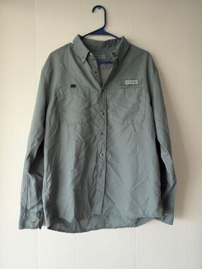Field & Stream Men's Long Sleeve Button-Up Shirt - Sage Green